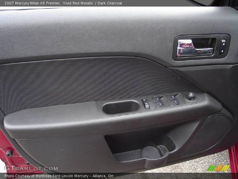 Vivid Red Metallic / Dark Charcoal 2007 Mercury Milan V6 Premier