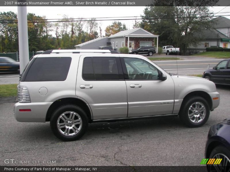 Silver Birch Metallic / Charcoal Black 2007 Mercury Mountaineer Premier AWD