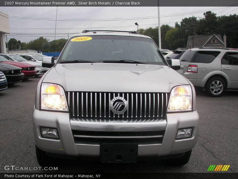 Silver Birch Metallic / Charcoal Black 2007 Mercury Mountaineer Premier AWD