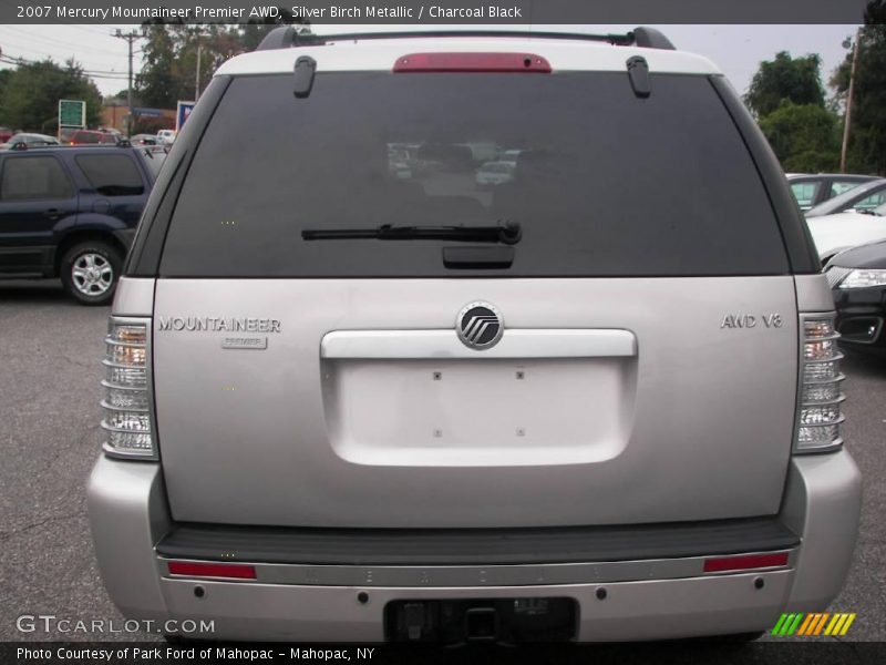 Silver Birch Metallic / Charcoal Black 2007 Mercury Mountaineer Premier AWD