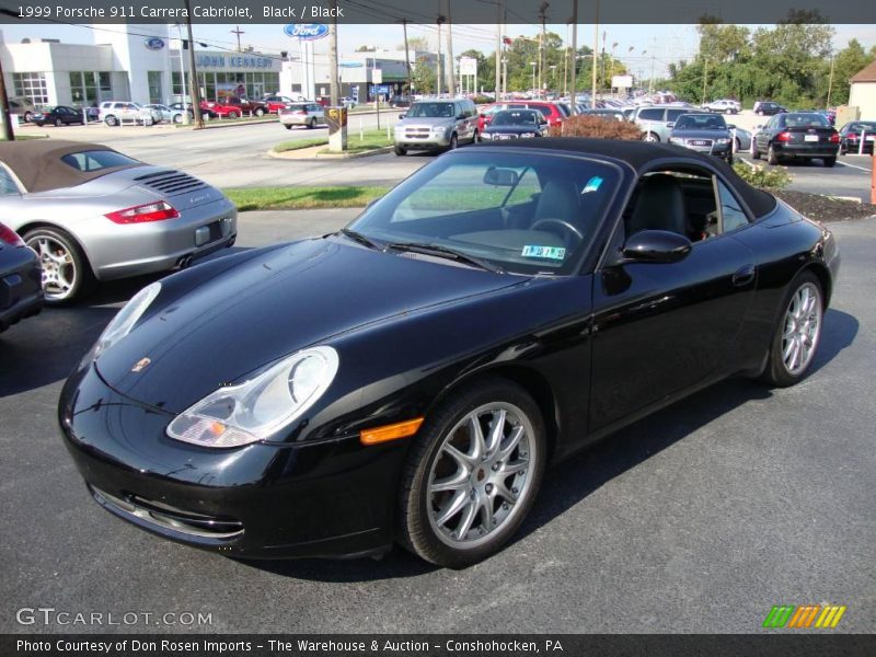 Black / Black 1999 Porsche 911 Carrera Cabriolet