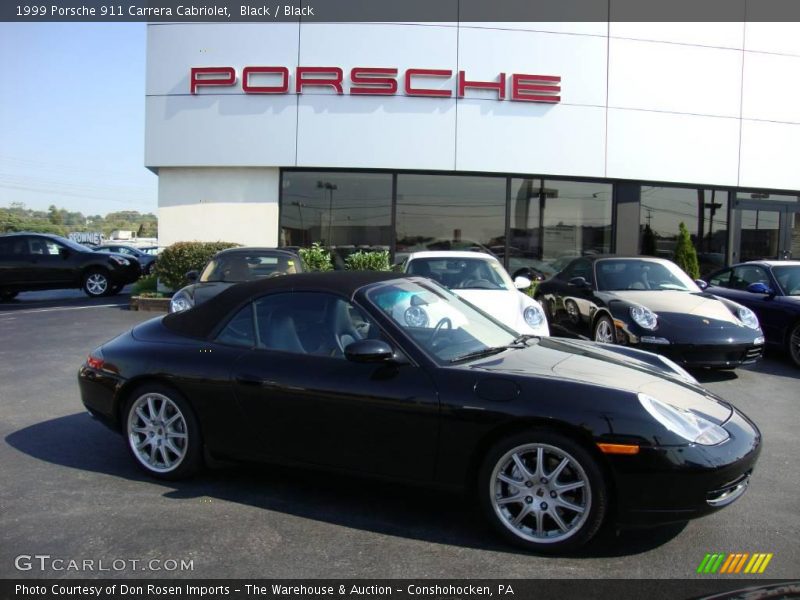 Black / Black 1999 Porsche 911 Carrera Cabriolet