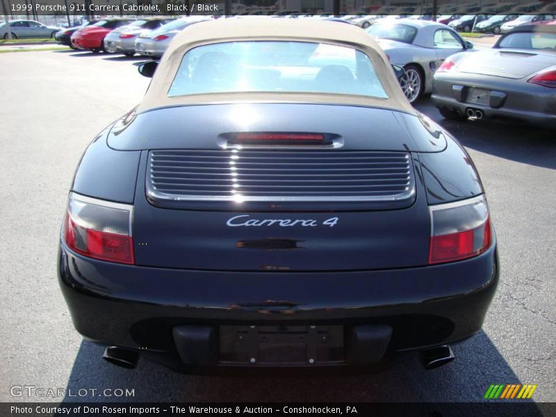 Black / Black 1999 Porsche 911 Carrera Cabriolet