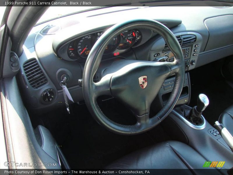 Black / Black 1999 Porsche 911 Carrera Cabriolet
