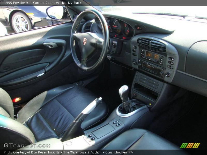 Black / Black 1999 Porsche 911 Carrera Cabriolet