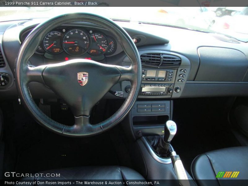 Black / Black 1999 Porsche 911 Carrera Cabriolet