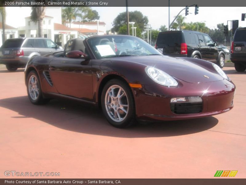 Carmon Red Metallic / Stone Grey 2006 Porsche Boxster