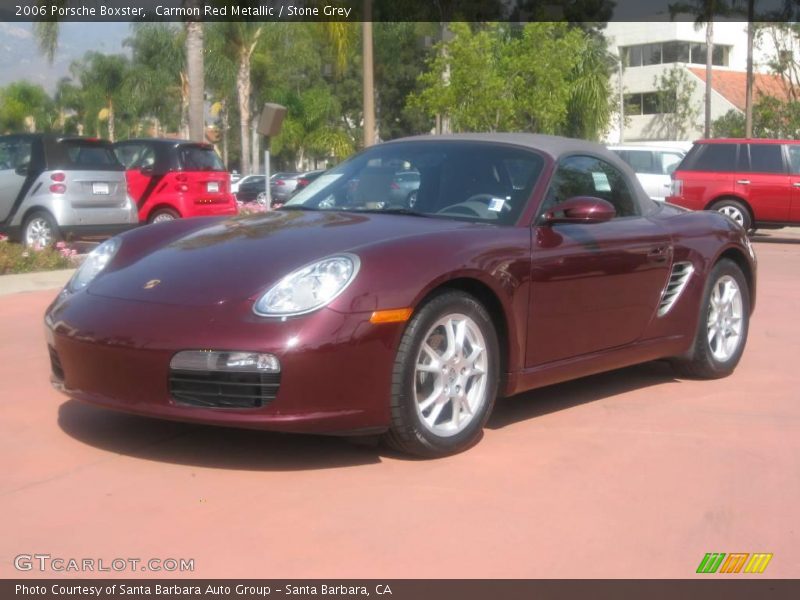 Carmon Red Metallic / Stone Grey 2006 Porsche Boxster