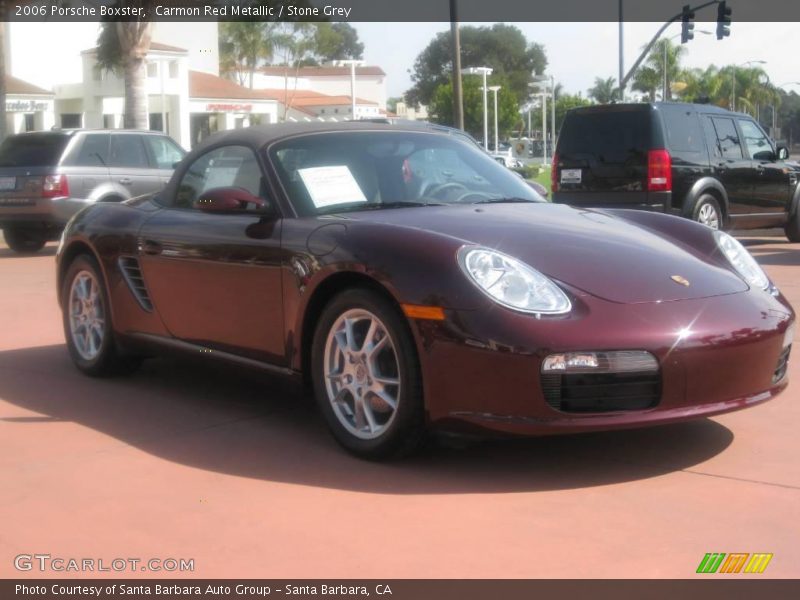 Carmon Red Metallic / Stone Grey 2006 Porsche Boxster