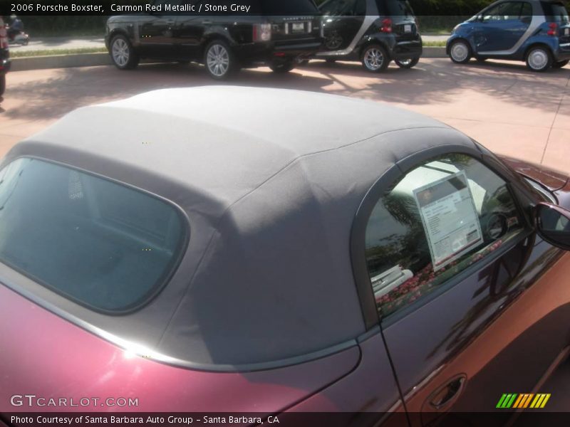 Carmon Red Metallic / Stone Grey 2006 Porsche Boxster