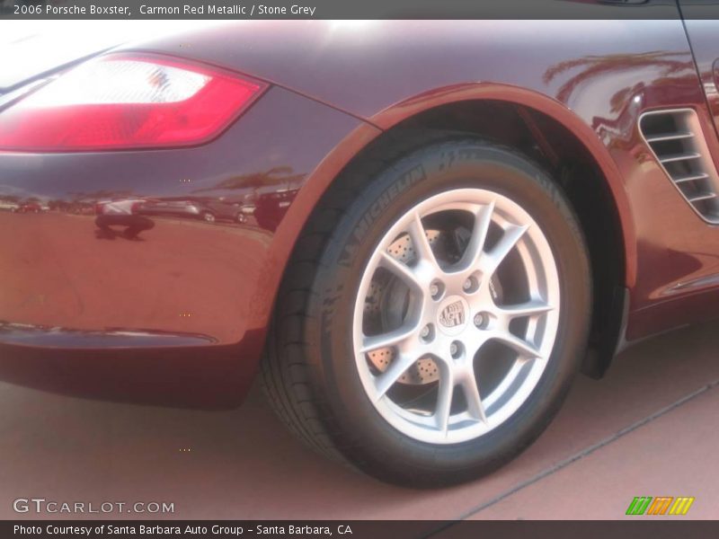 Carmon Red Metallic / Stone Grey 2006 Porsche Boxster