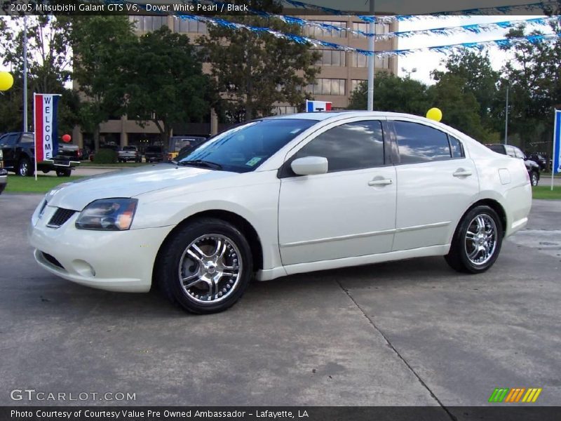 Dover White Pearl / Black 2005 Mitsubishi Galant GTS V6