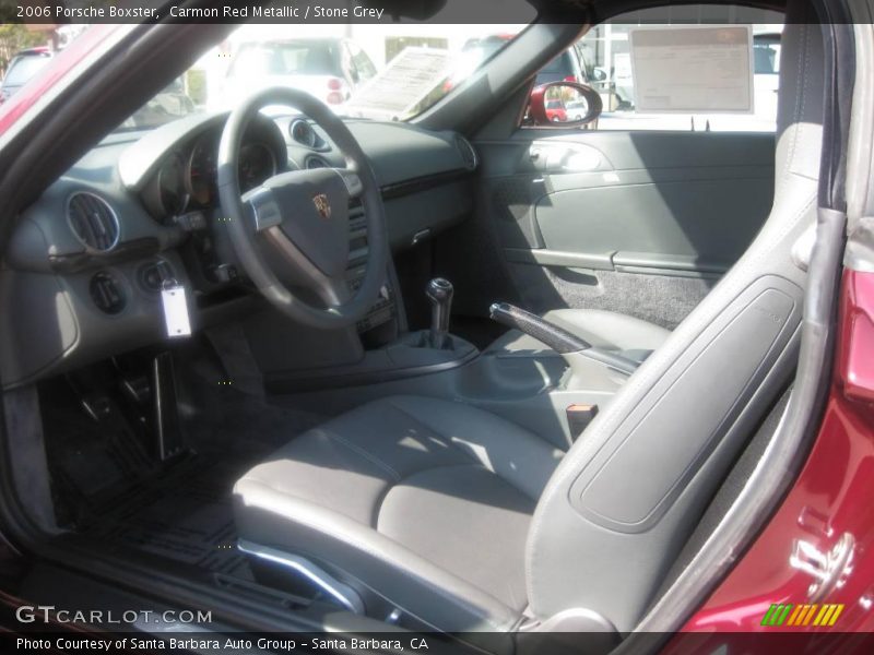 Carmon Red Metallic / Stone Grey 2006 Porsche Boxster
