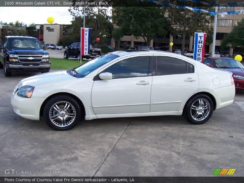 Dover White Pearl / Black 2005 Mitsubishi Galant GTS V6