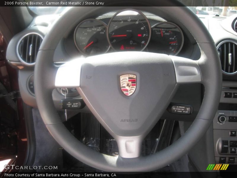 Carmon Red Metallic / Stone Grey 2006 Porsche Boxster