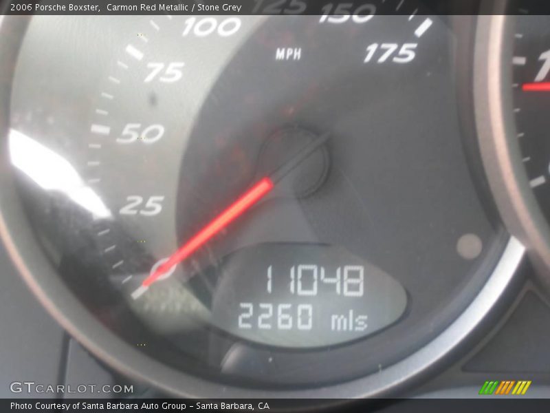 Carmon Red Metallic / Stone Grey 2006 Porsche Boxster