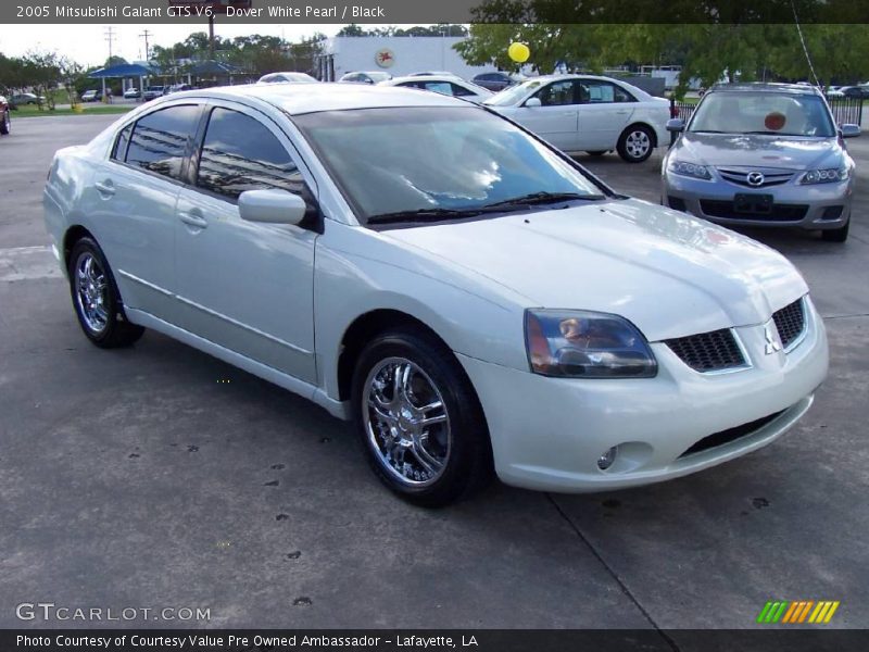 Dover White Pearl / Black 2005 Mitsubishi Galant GTS V6