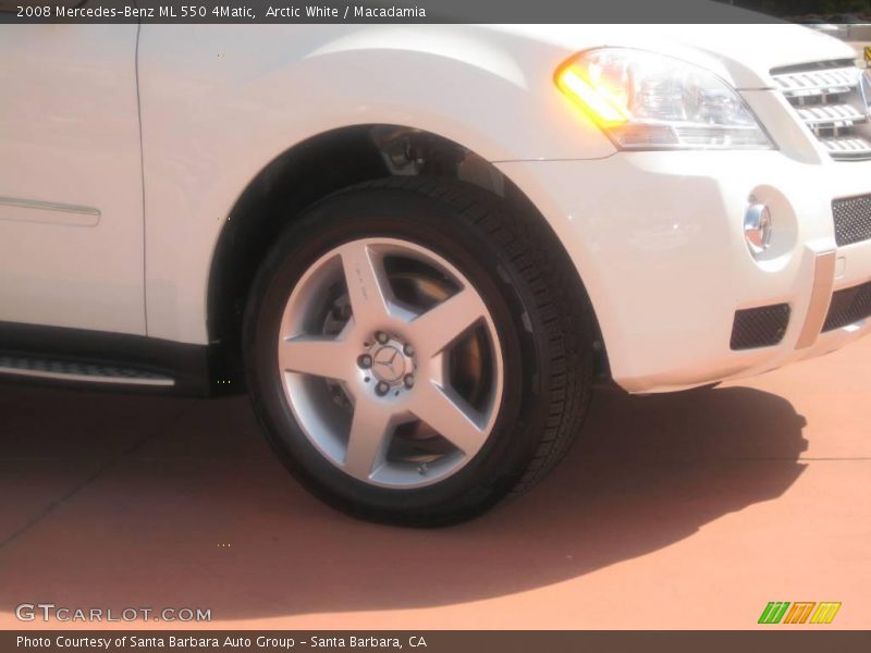 Arctic White / Macadamia 2008 Mercedes-Benz ML 550 4Matic