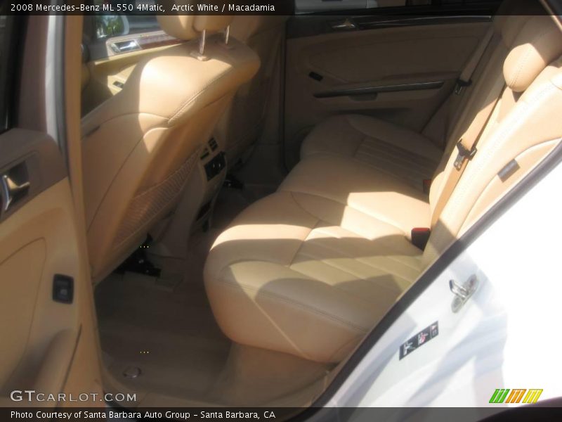 Arctic White / Macadamia 2008 Mercedes-Benz ML 550 4Matic