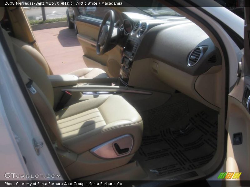 Arctic White / Macadamia 2008 Mercedes-Benz ML 550 4Matic