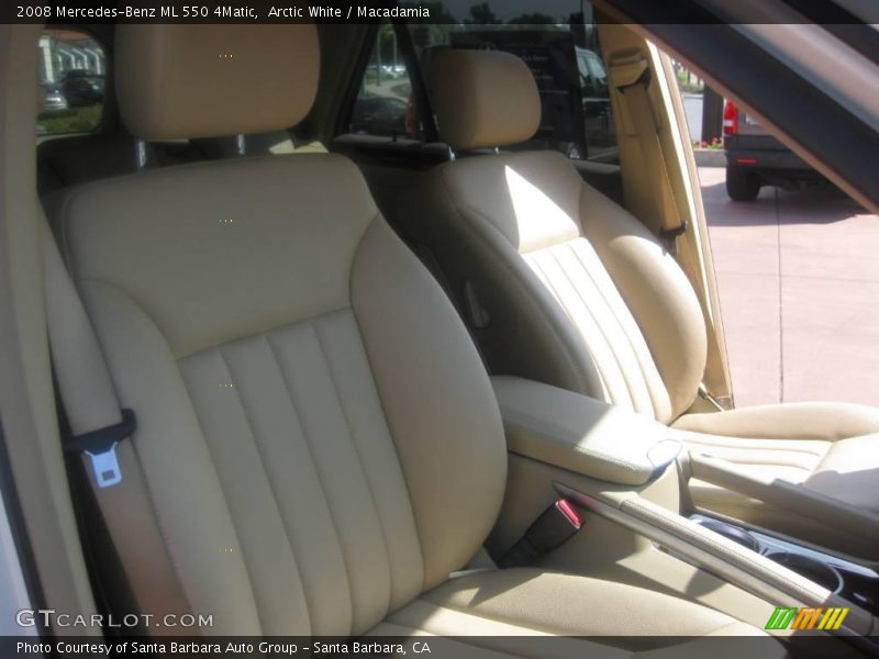 Arctic White / Macadamia 2008 Mercedes-Benz ML 550 4Matic