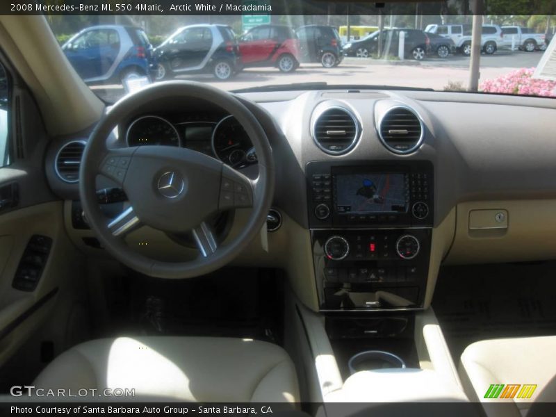 Arctic White / Macadamia 2008 Mercedes-Benz ML 550 4Matic