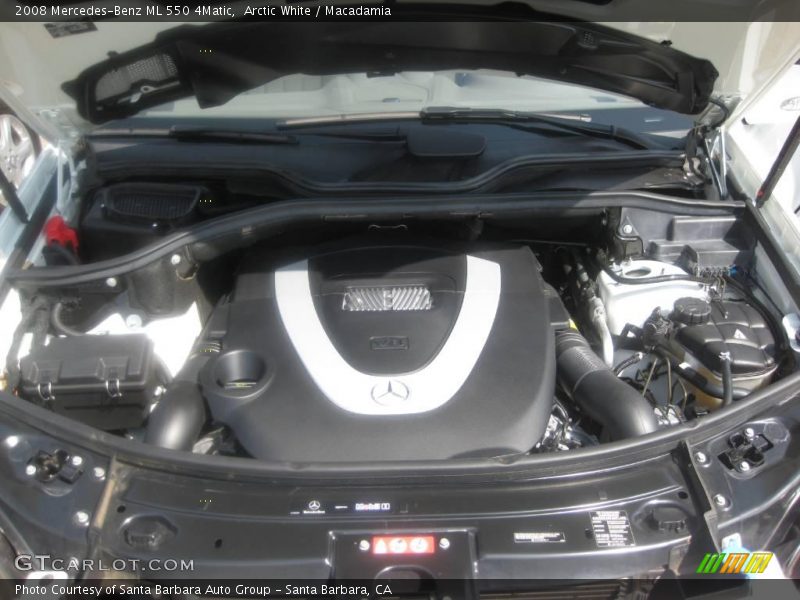 Arctic White / Macadamia 2008 Mercedes-Benz ML 550 4Matic