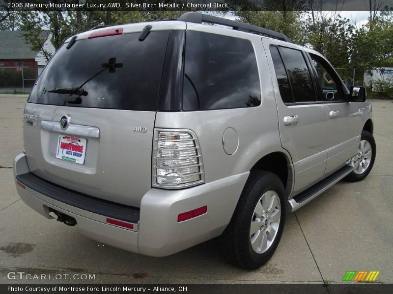 Silver Birch Metallic / Charcoal Black 2006 Mercury Mountaineer Luxury AWD