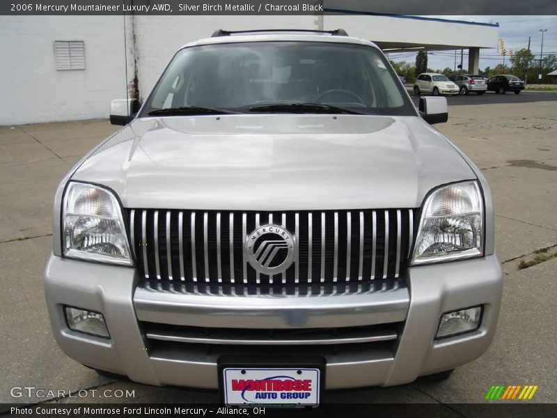 Silver Birch Metallic / Charcoal Black 2006 Mercury Mountaineer Luxury AWD