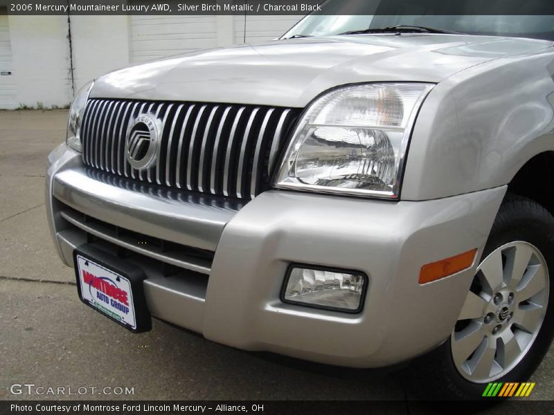 Silver Birch Metallic / Charcoal Black 2006 Mercury Mountaineer Luxury AWD