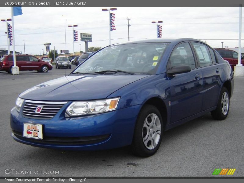 Pacific Blue / Gray 2005 Saturn ION 2 Sedan