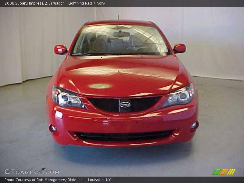 Lightning Red / Ivory 2008 Subaru Impreza 2.5i Wagon