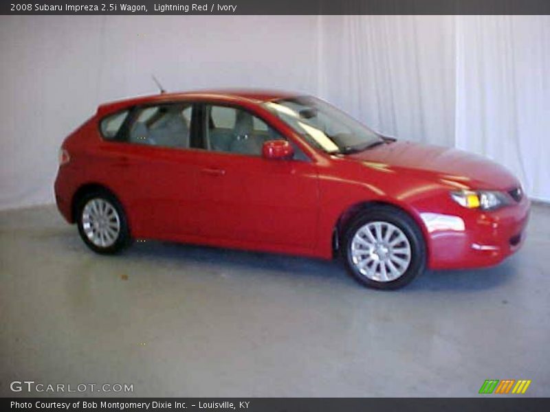 Lightning Red / Ivory 2008 Subaru Impreza 2.5i Wagon