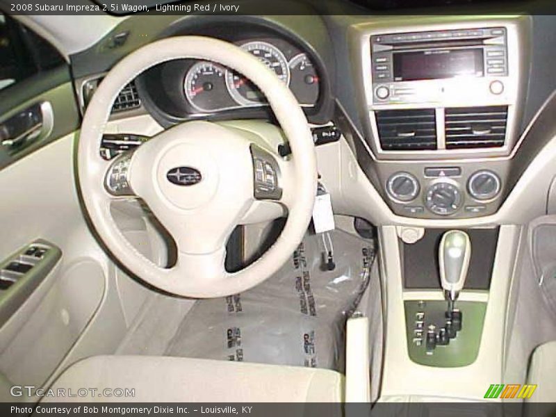Lightning Red / Ivory 2008 Subaru Impreza 2.5i Wagon