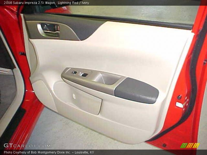 Lightning Red / Ivory 2008 Subaru Impreza 2.5i Wagon