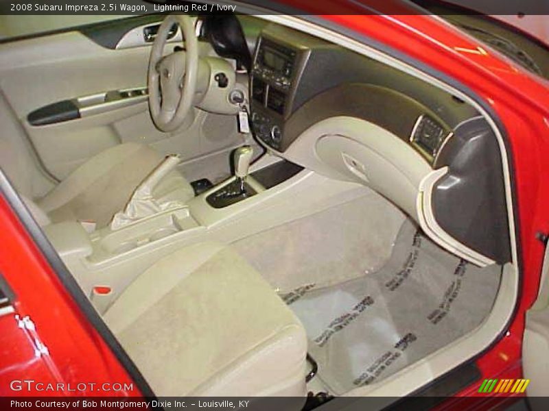 Lightning Red / Ivory 2008 Subaru Impreza 2.5i Wagon