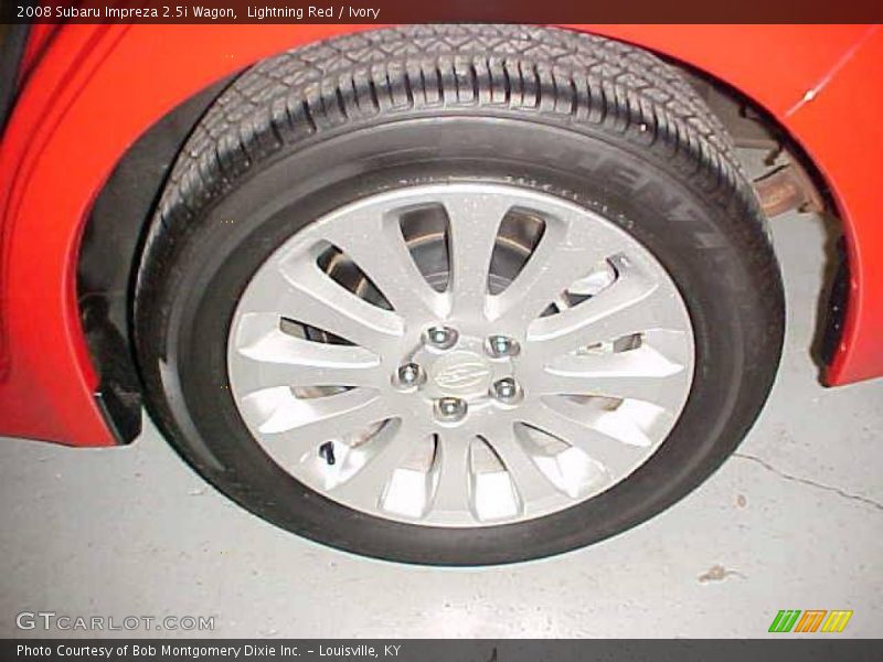 Lightning Red / Ivory 2008 Subaru Impreza 2.5i Wagon