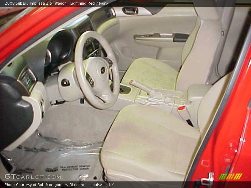 Lightning Red / Ivory 2008 Subaru Impreza 2.5i Wagon