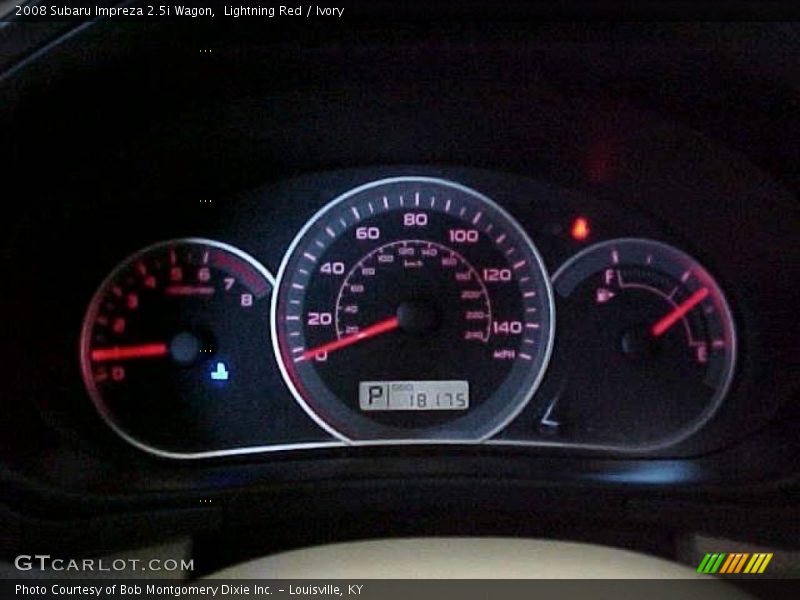 Lightning Red / Ivory 2008 Subaru Impreza 2.5i Wagon