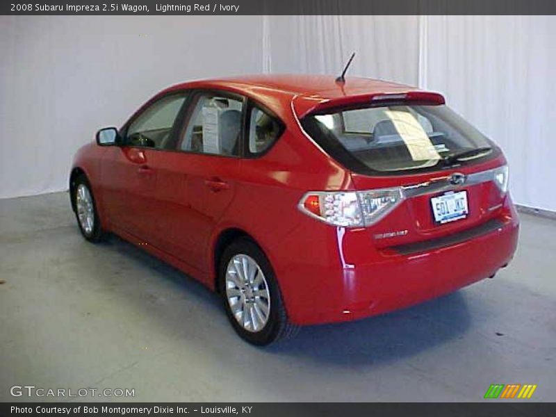 Lightning Red / Ivory 2008 Subaru Impreza 2.5i Wagon