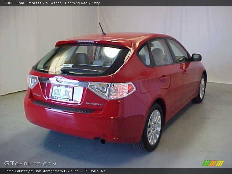 Lightning Red / Ivory 2008 Subaru Impreza 2.5i Wagon