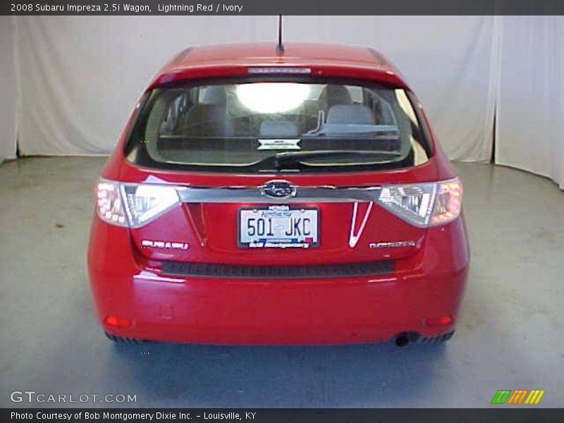 Lightning Red / Ivory 2008 Subaru Impreza 2.5i Wagon