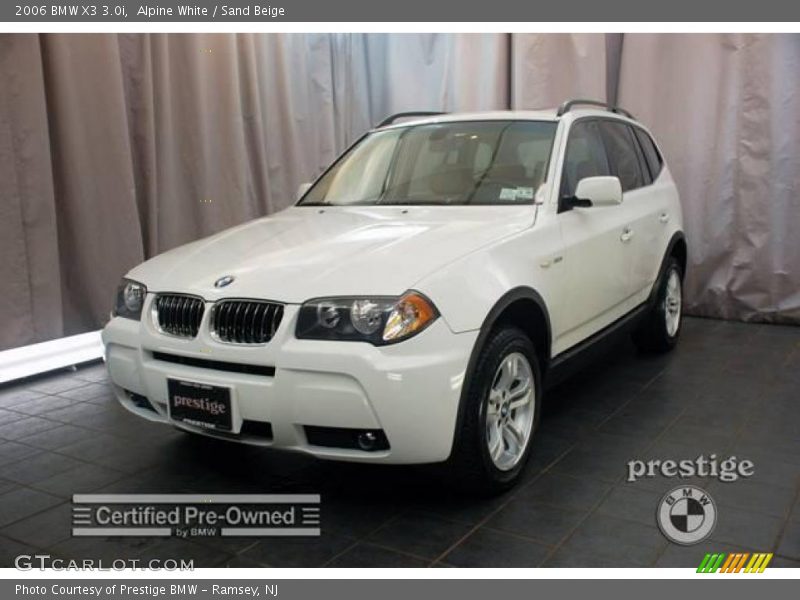 Alpine White / Sand Beige 2006 BMW X3 3.0i
