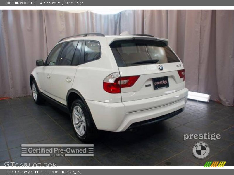 Alpine White / Sand Beige 2006 BMW X3 3.0i