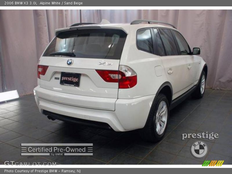 Alpine White / Sand Beige 2006 BMW X3 3.0i