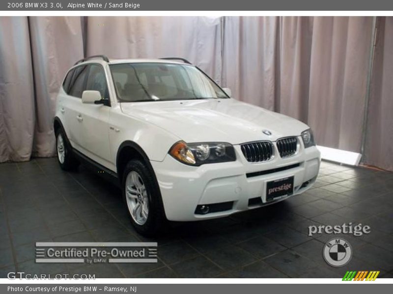 Alpine White / Sand Beige 2006 BMW X3 3.0i