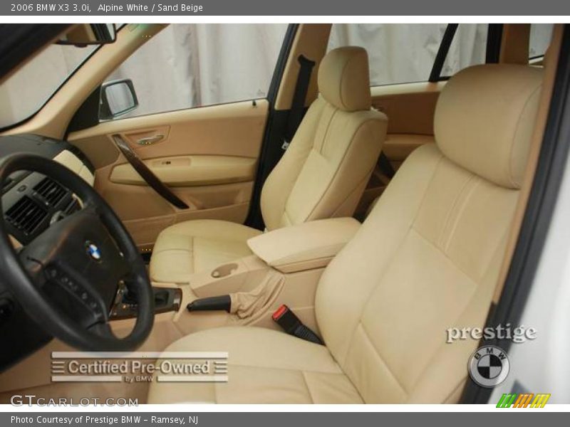 Alpine White / Sand Beige 2006 BMW X3 3.0i