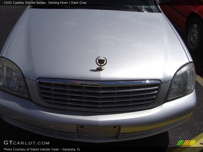 Sterling Silver / Dark Gray 2003 Cadillac DeVille Sedan