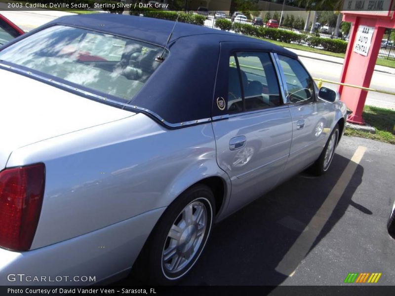 Sterling Silver / Dark Gray 2003 Cadillac DeVille Sedan