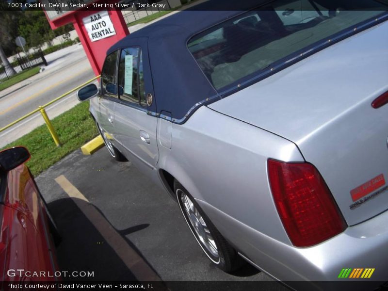 Sterling Silver / Dark Gray 2003 Cadillac DeVille Sedan